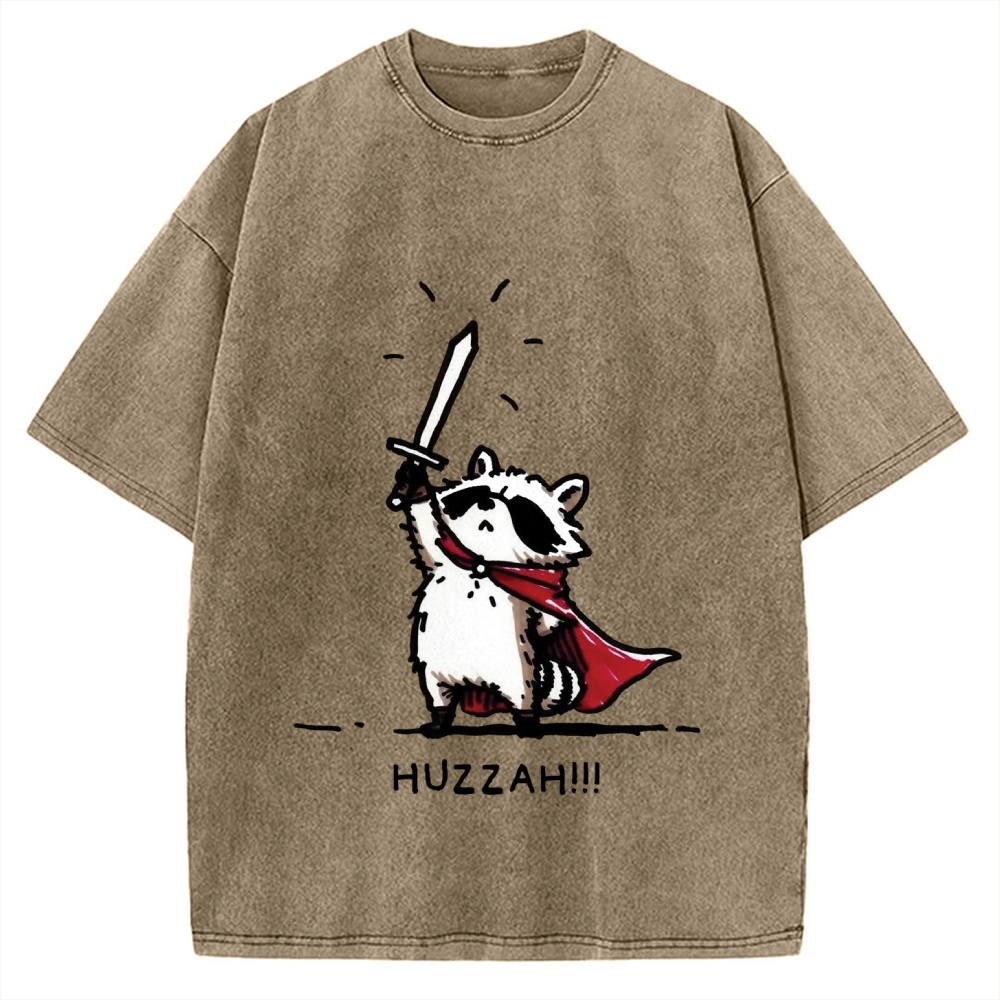 Huzzah Racoon Vintage Washed T-shirt