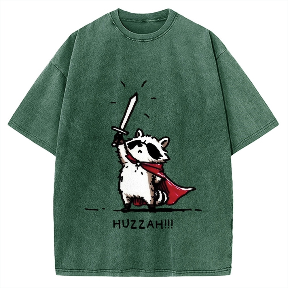 Huzzah Racoon Vintage Washed T-shirt