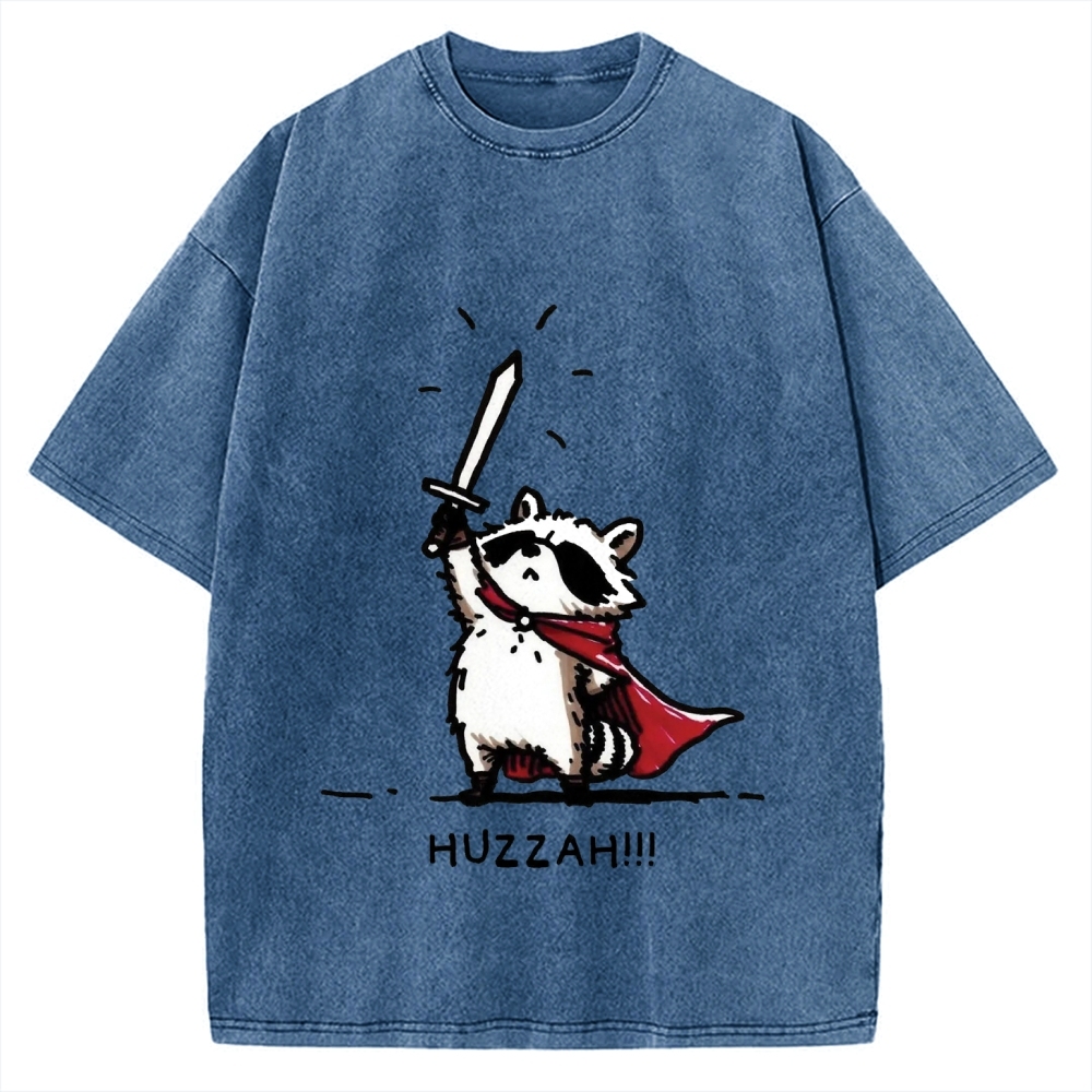 Huzzah Racoon Vintage Washed T-shirt