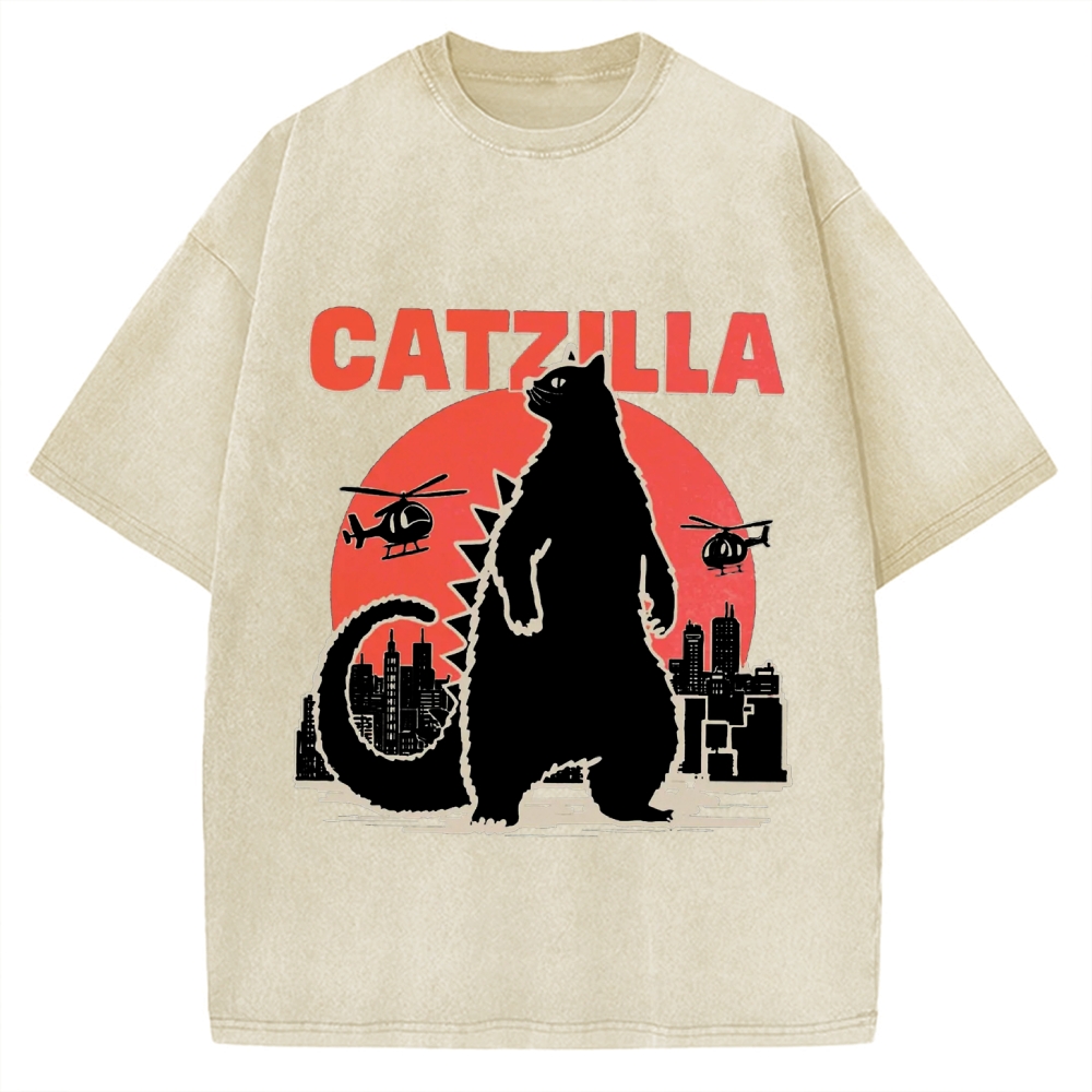 Catzilla Vintage Washed T-shirt