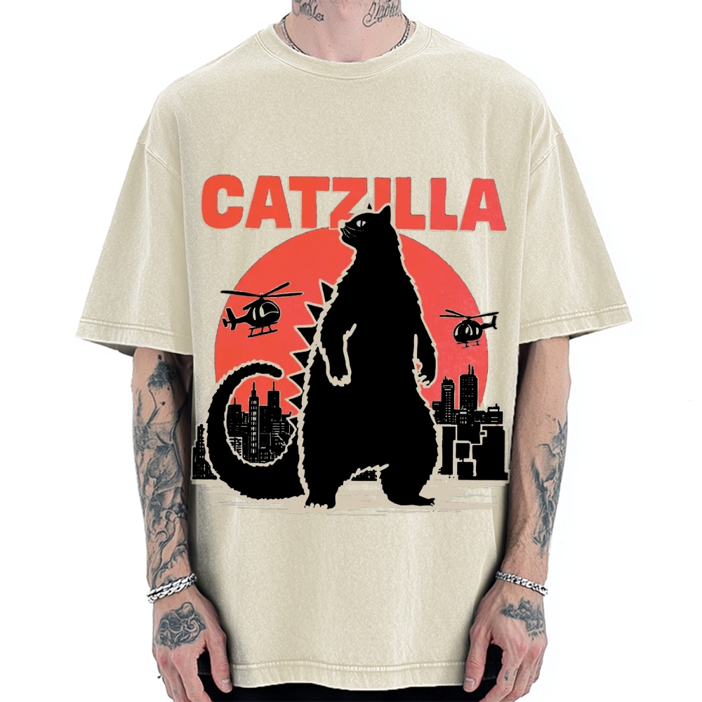 Catzilla Vintage Washed T-shirt
