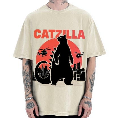 Catzilla Vintage Washed T-shirt