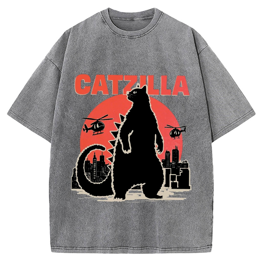 Catzilla Vintage Washed T-shirt
