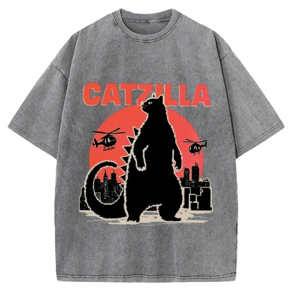 Catzilla Vintage Washed T-shirt