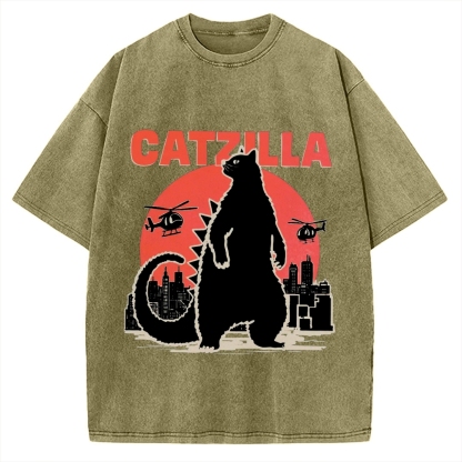 Catzilla Vintage Washed T-shirt