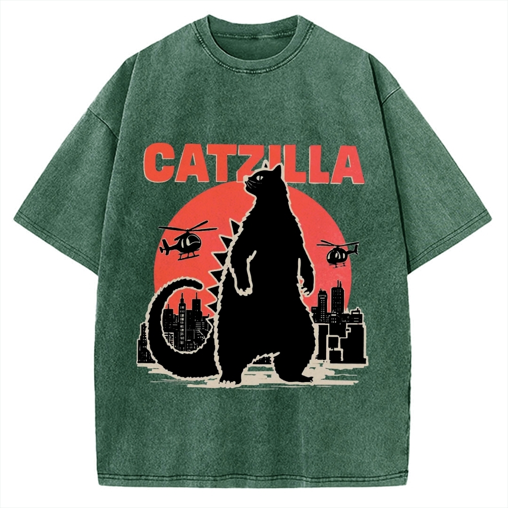 Catzilla Vintage Washed T-shirt