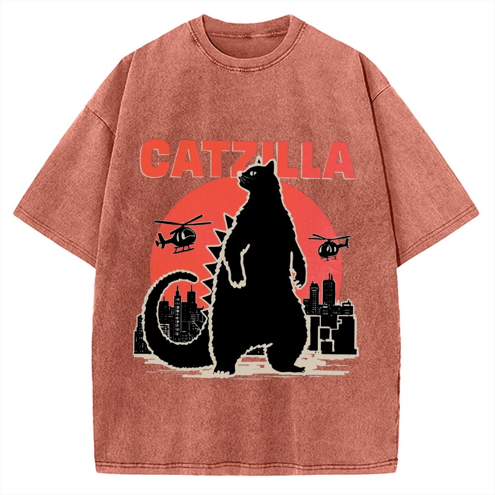 Catzilla Vintage Washed T-shirt