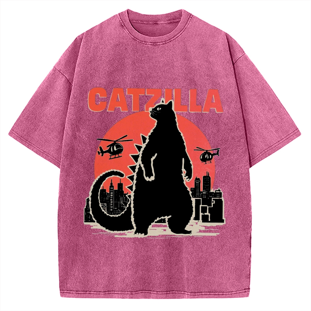 Catzilla Vintage Washed T-shirt