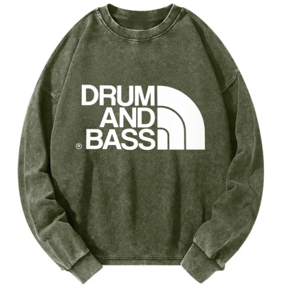 Tokyo-Assassin DNB Drum And Bass Vintage Washed Sweatshirts