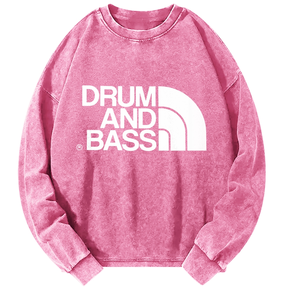 Tokyo-Assassin DNB Drum And Bass Vintage Washed Sweatshirts