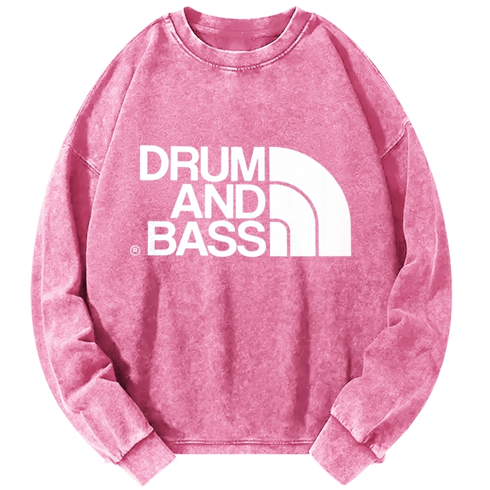 Tokyo-Assassin DNB Drum And Bass Vintage Washed Sweatshirts