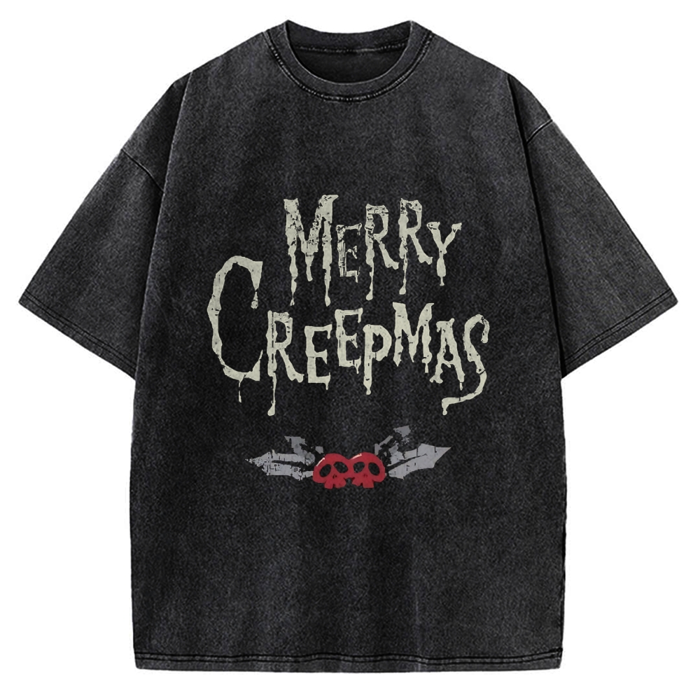 Merry Creepmas Vintage Washed T-shirt