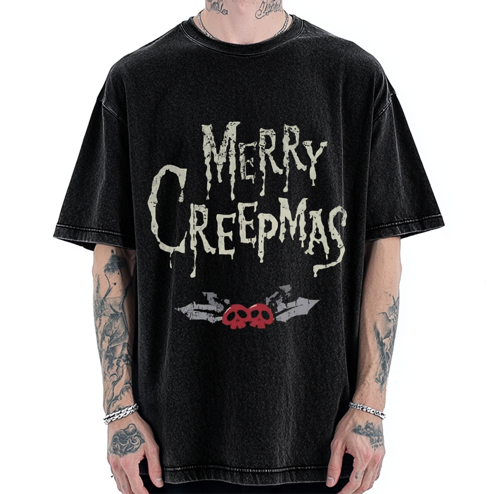 Merry Creepmas Vintage Washed T-shirt
