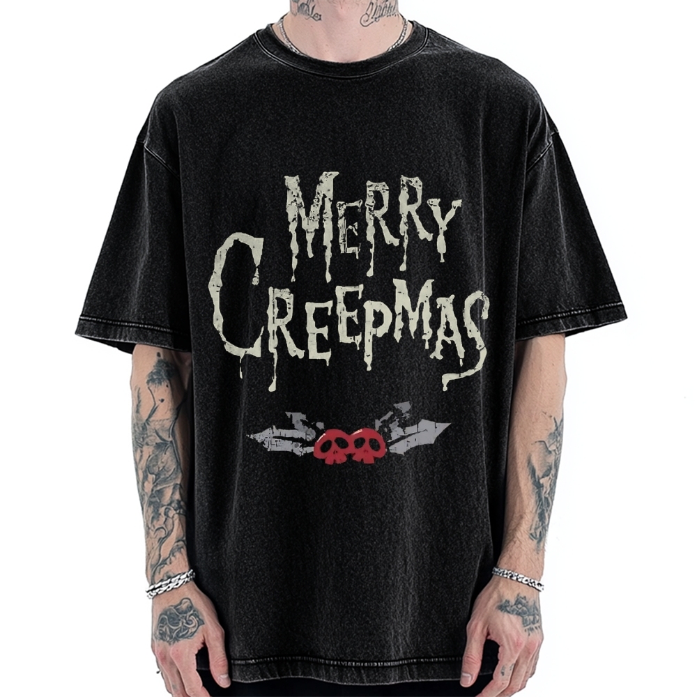 Merry Creepmas Vintage Washed T-shirt