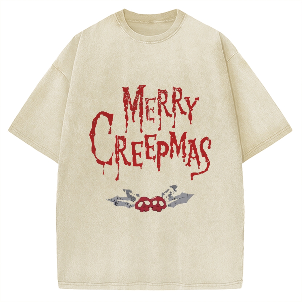 Merry Creepmas Vintage Washed T-shirt