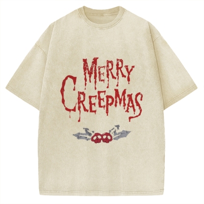 Merry Creepmas Vintage Washed T-shirt