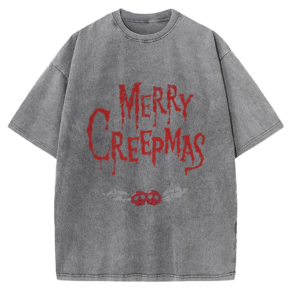 Merry Creepmas Vintage Washed T-shirt