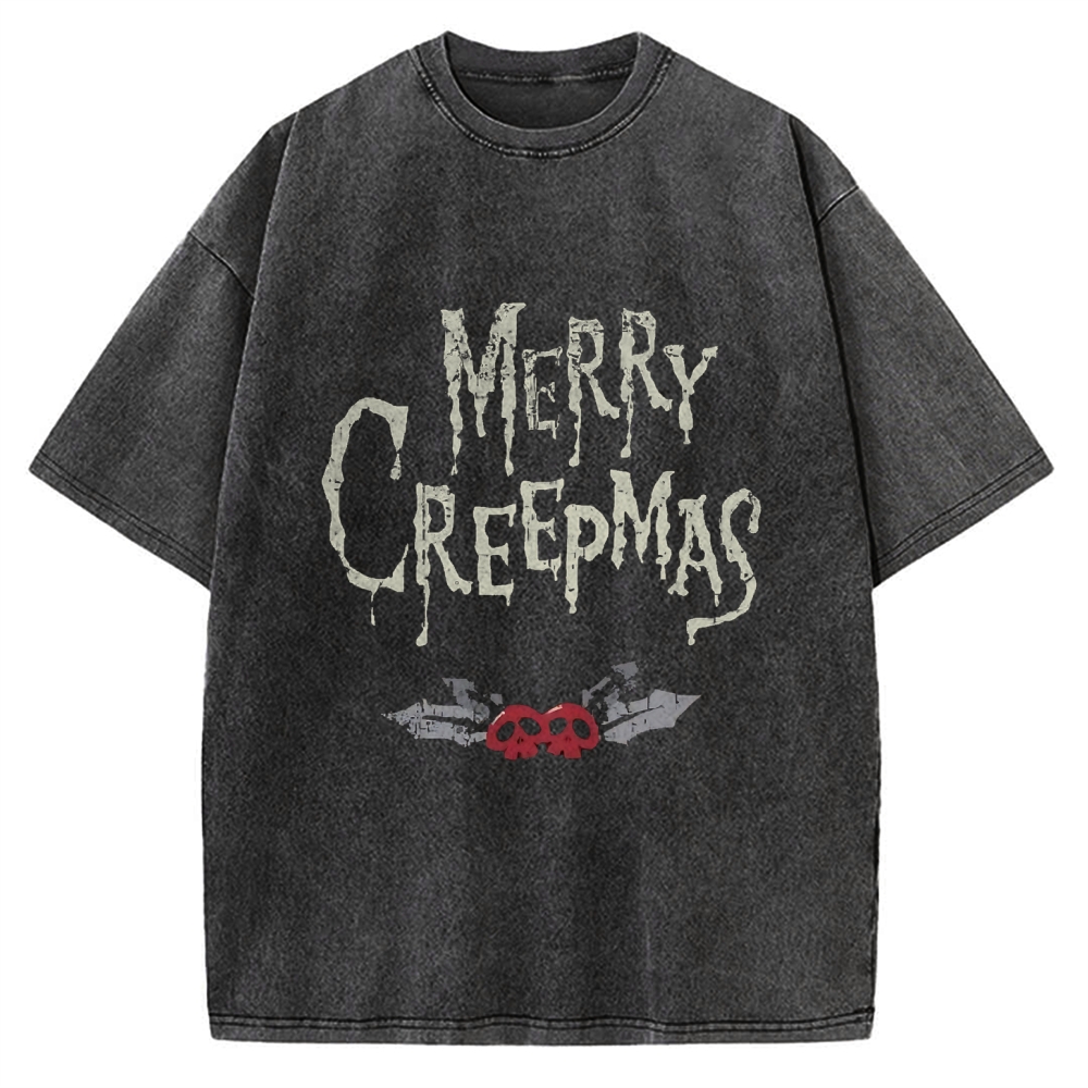 Merry Creepmas Vintage Washed T-shirt