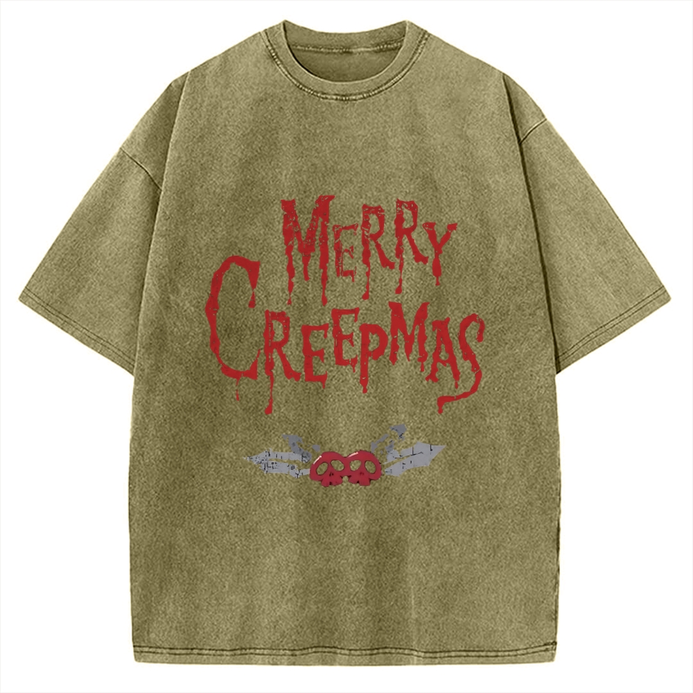 Merry Creepmas Vintage Washed T-shirt