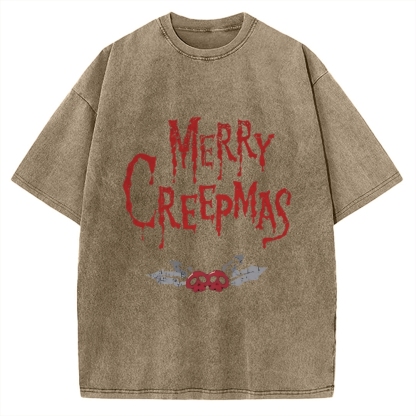 Merry Creepmas Vintage Washed T-shirt