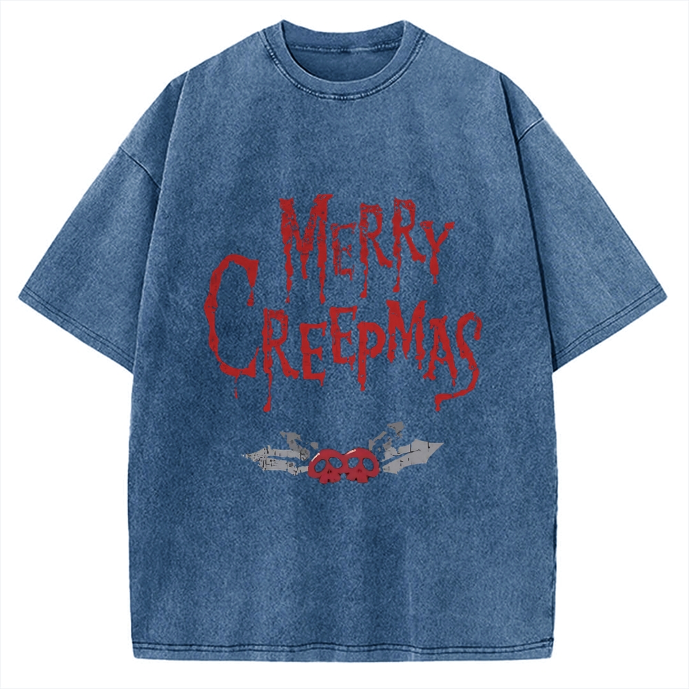Merry Creepmas Vintage Washed T-shirt