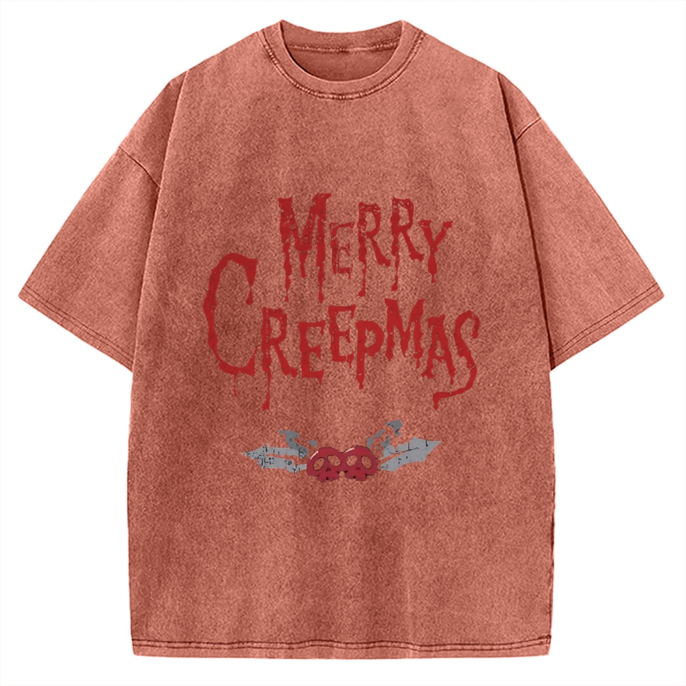 Merry Creepmas Vintage Washed T-shirt