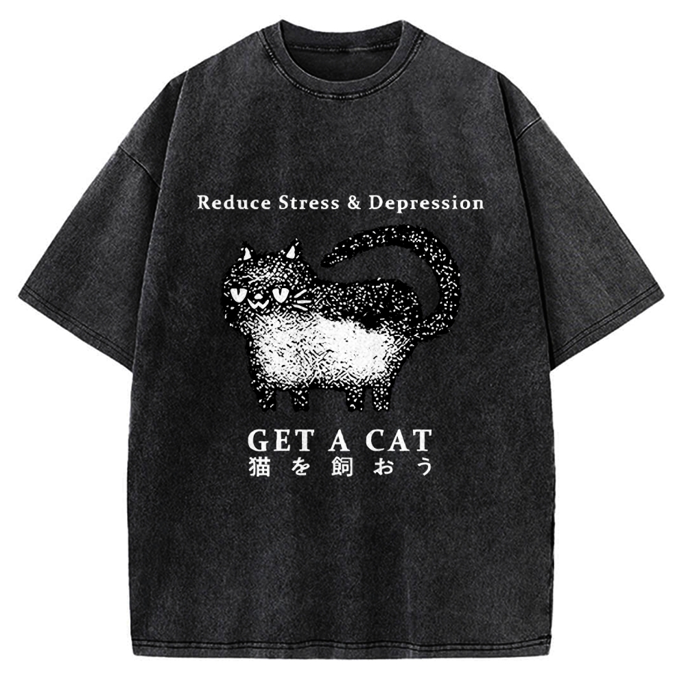 Adopt A Cat Vintage Washed T-shirt