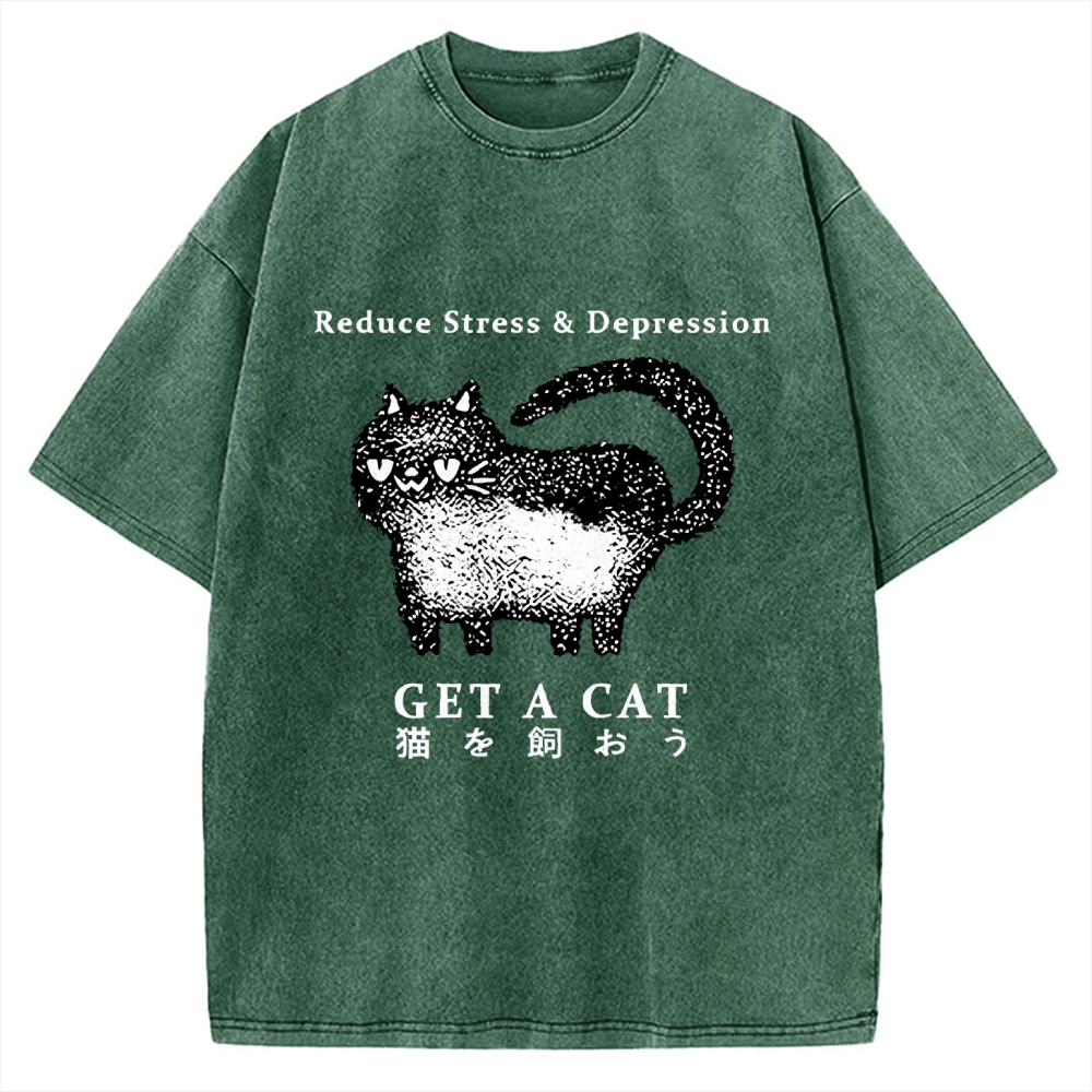 Adopt A Cat Vintage Washed T-shirt