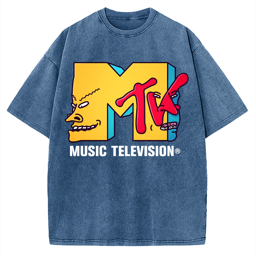 Tokyo-Assassin Music Television Vintage Washed T-shirt