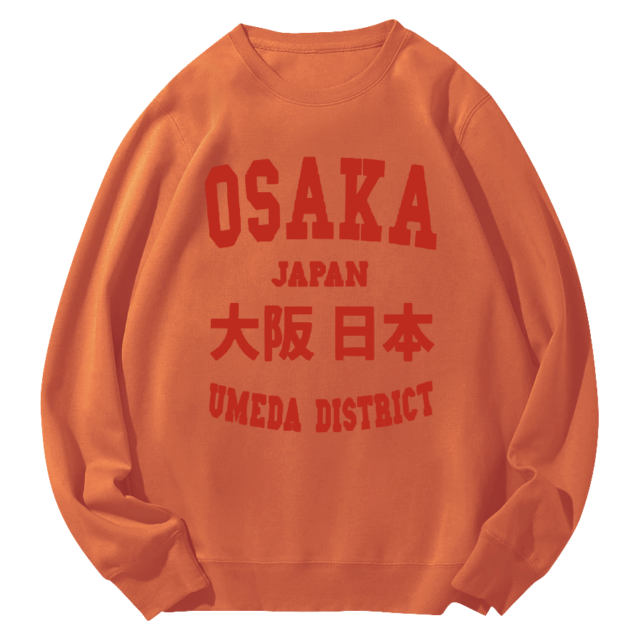 Osaka, Japan Round Neck Sweatshirt