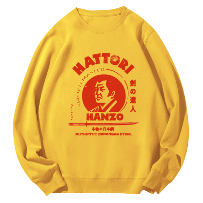 Hattori Hanzo Round Neck Sweatshirt-Zazasy