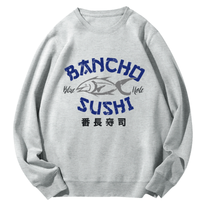 Sushi by Japanese Fan Chang Round Neck Sweatshirt-Zazasy