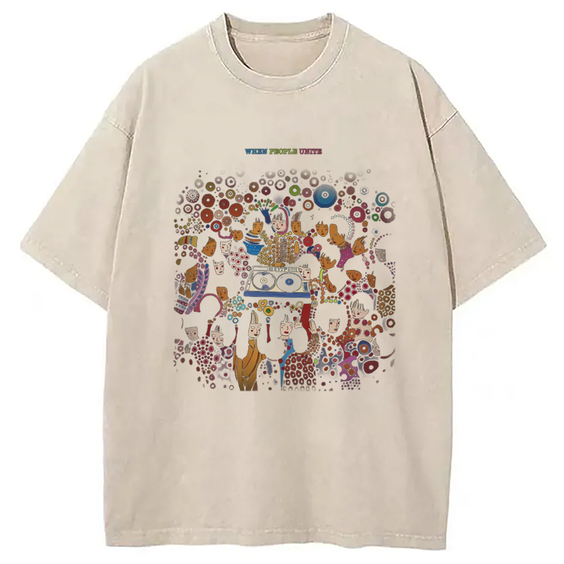 Tokyo-Assassin Artistic Creation Japanese Inspired Washed T-Shirt-Tokyo-Assassin