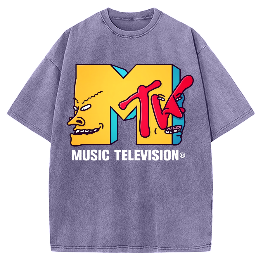 Tokyo-Assassin Music Television Vintage Washed T-shirt