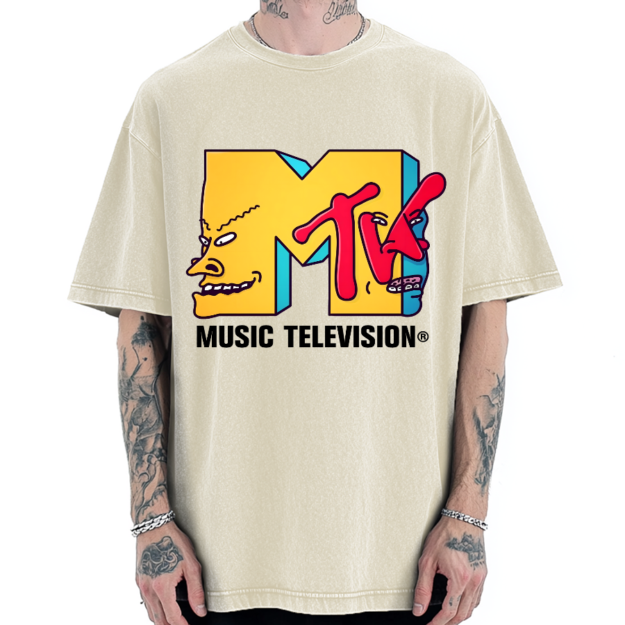 Tokyo-Assassin Music Television Vintage Washed T-shirt
