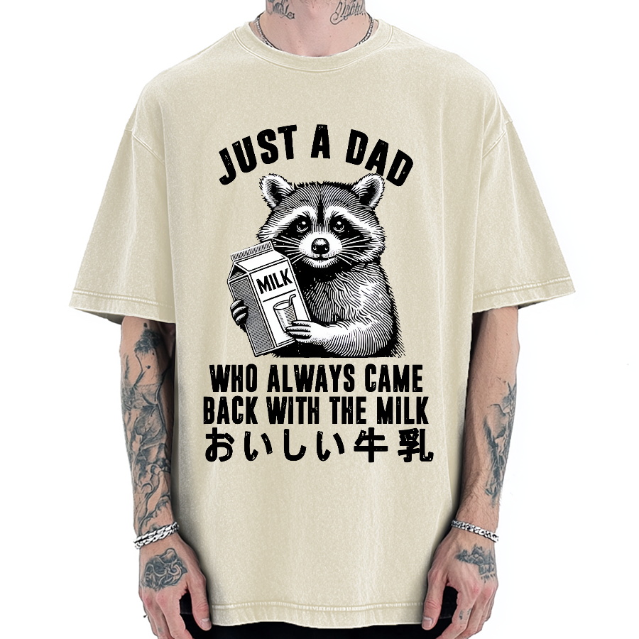 Tokyo-Assassin Father Brings Milk Vintage Washed T-shirt