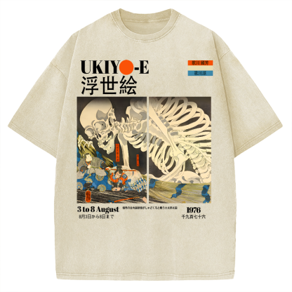Tokyo-Assassin Ukiyoe Utagawa Kuniyoshi Vintage Washed T-shirt
