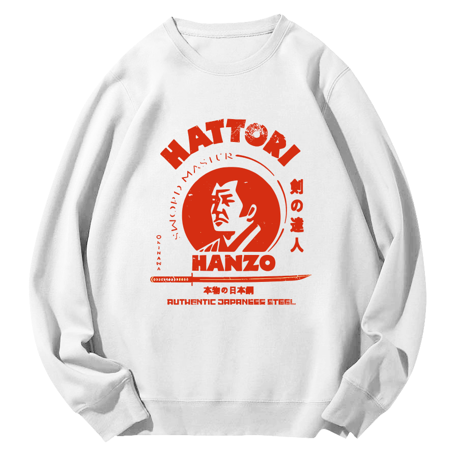 Hattori Hanzo Round Neck Sweatshirt-Zazasy
