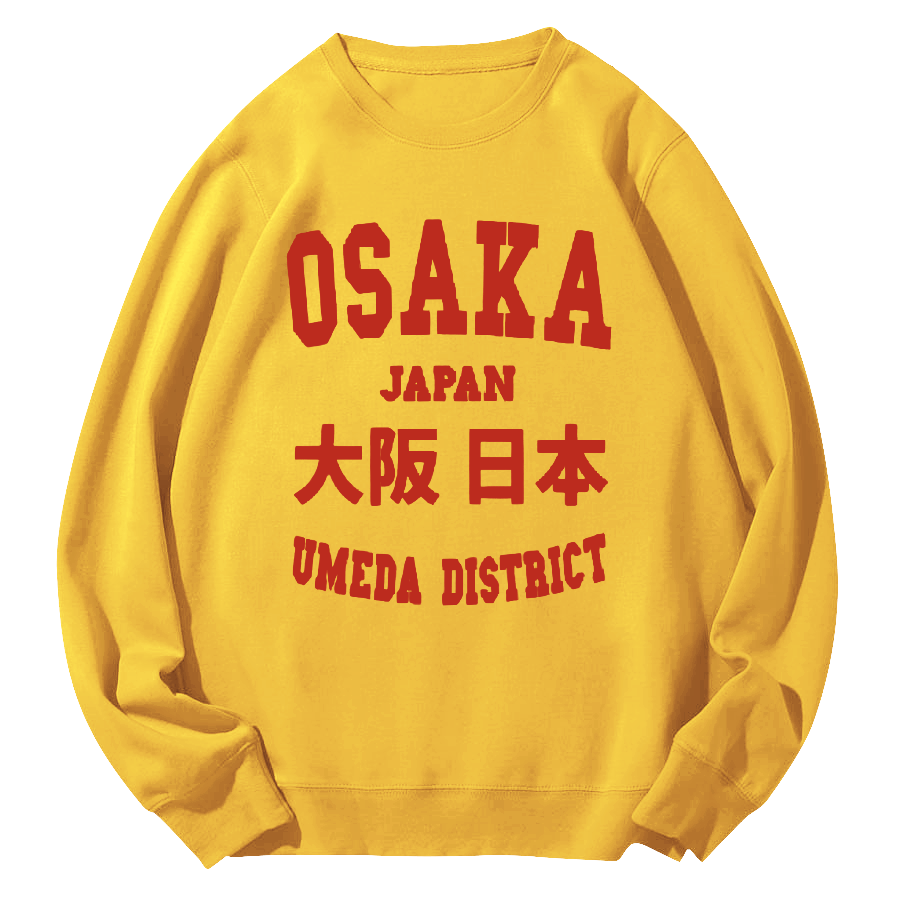 Osaka, Japan Round Neck Sweatshirt