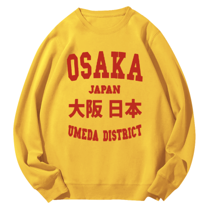 Osaka, Japan Round Neck Sweatshirt