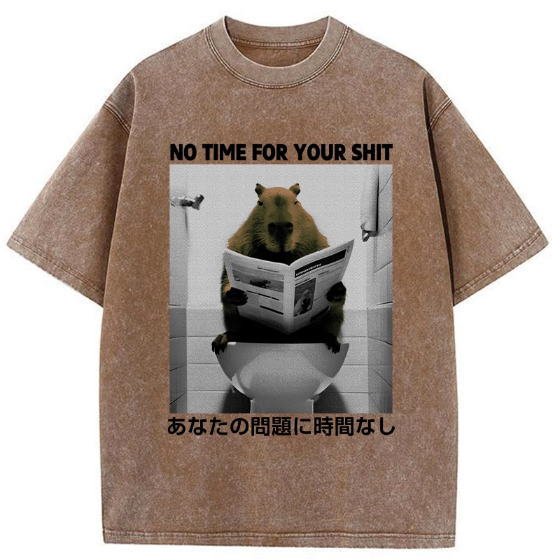 Tokyo-Assassin No Time For Your Shit Washed T-Shirt-Tokyo-Assassin