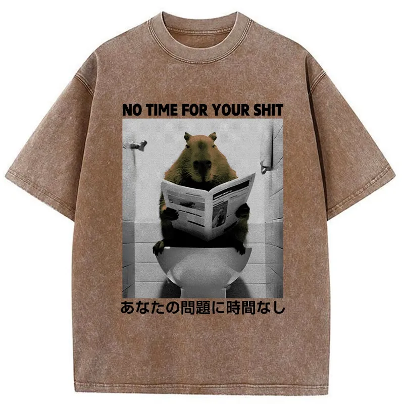 Tokyo-Assassin No Time For Your Shit Washed T-Shirt-Tokyo-Assassin