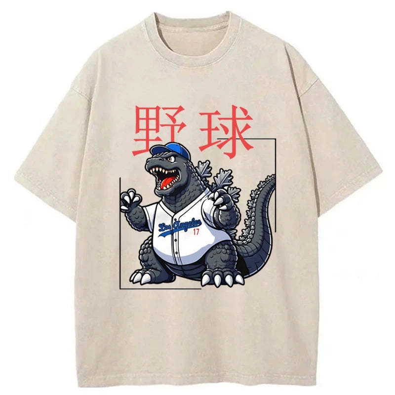 Tokyo-Assassin Baseball Is My Favorite Sport Washed T-Shirt-Tokyo-Assassin