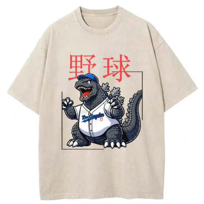 Tokyo-Assassin Baseball Is My Favorite Sport Washed T-Shirt-Tokyo-Assassin