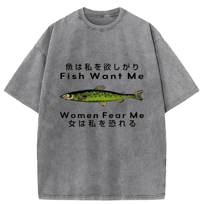 Tokyo-Assassin Fishing Essential Washed T-Shirt-Tokyo-Assassin