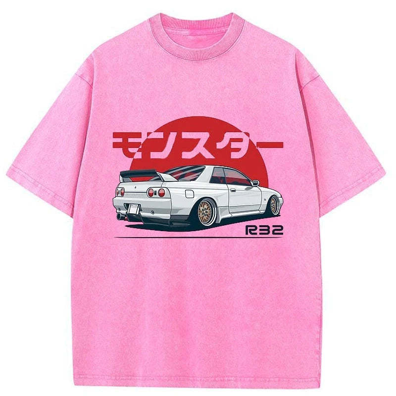 Tokyo-Assassin Monster. Skyline R32 GTR Washed T-Shirt