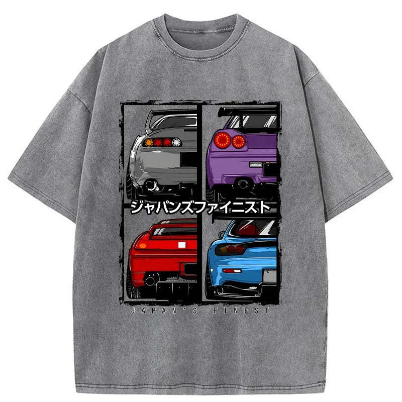 Tokyo-Assassin Japanese Car Washed T-Shirt-Tokyo Assassin