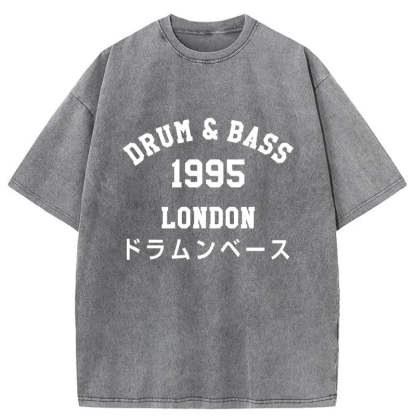 Tokyo-Assassin Drum & Bass 1995 Washed T-Shirt-Tokyo-Assassin