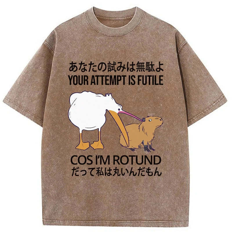 Tokyo-Assassin Your Attempts Are In Vain Washed T-Shirt-Tokyo-Assassin