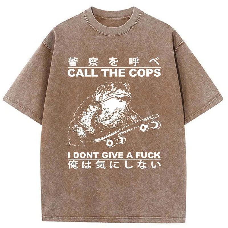 Tokyo-Assassin I Don't Care Washed T-Shirt-Tokyo-Assassin